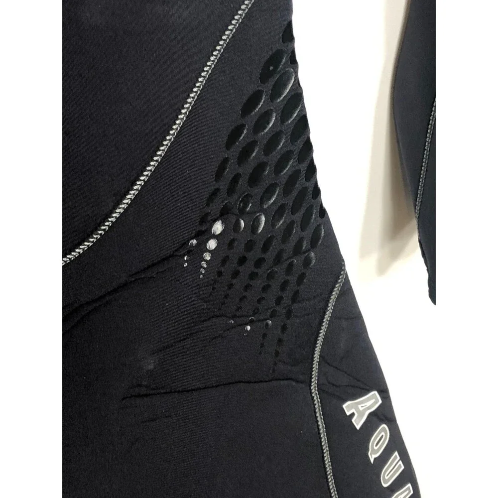 NWT Aqua Lung AquaFlex Full Wetsuit 3mm Scuba Dive Snorkel Jumpsuit Black Grey